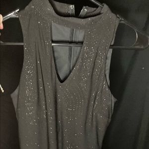Unbranded black glitter bodycon mini dress